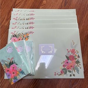 Rifle paper napkins and paper placemats